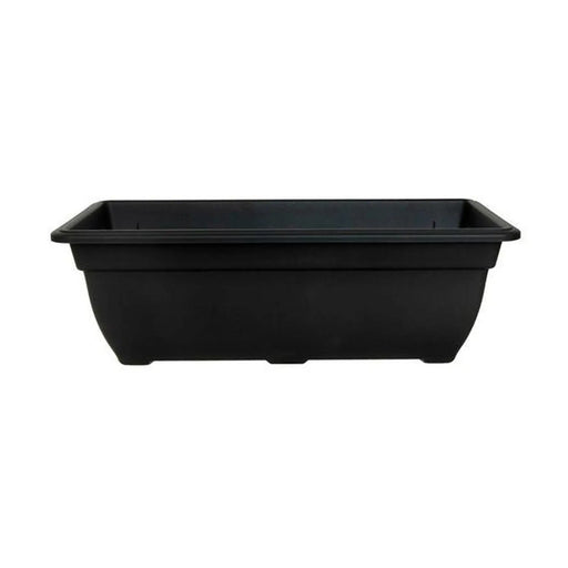 WhiteFurze 50cm Bell Troff Black