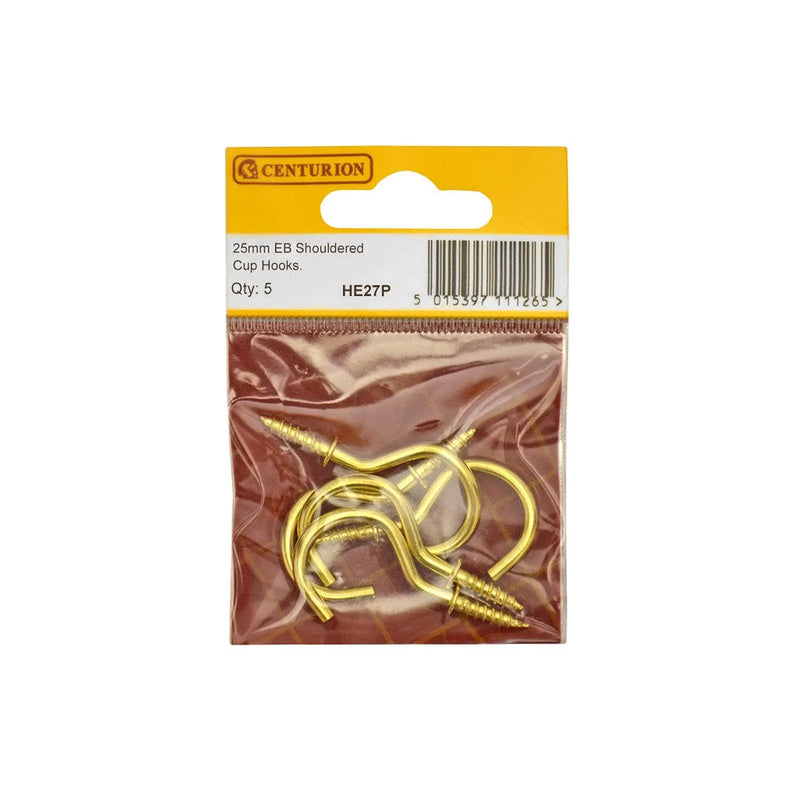 centurion 25Mm Eb Shouldered Cup Hooks