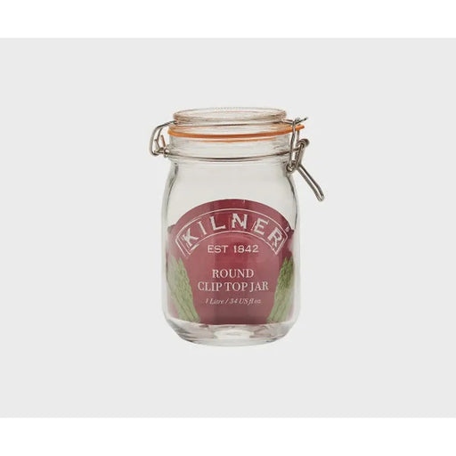 Kilner Round Clip Top Jar 1L