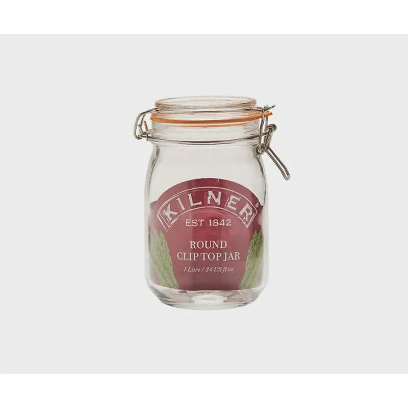 Kilner Round Clip Top Jar 1L