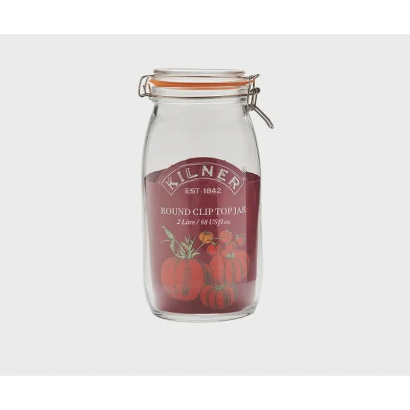 KILNER Round Clip Top Jar 2L