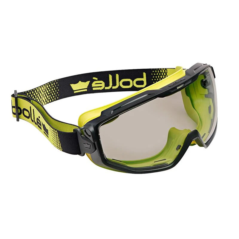 Bolle Safety Yellow Vented Goggles Heavy Duty Protection