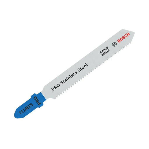 Bosch Powertool Accessories Bosch T118EFS Jigsaw Blade Pack of 5 Heavy Duty