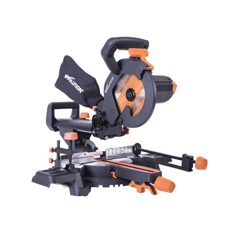 Evolution - R210SMS+ Pro Multi-Material Sliding Mitre Saw 210mm 1500W 240V
