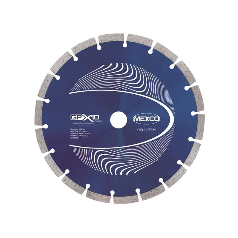 MEXCO - GPX10 Concrete Diamond Blade 230 x 22mm