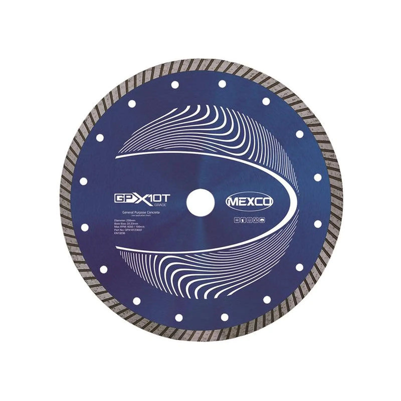 MEXCO - GP Concrete Turbo Diamond Blade 230 x 22mm