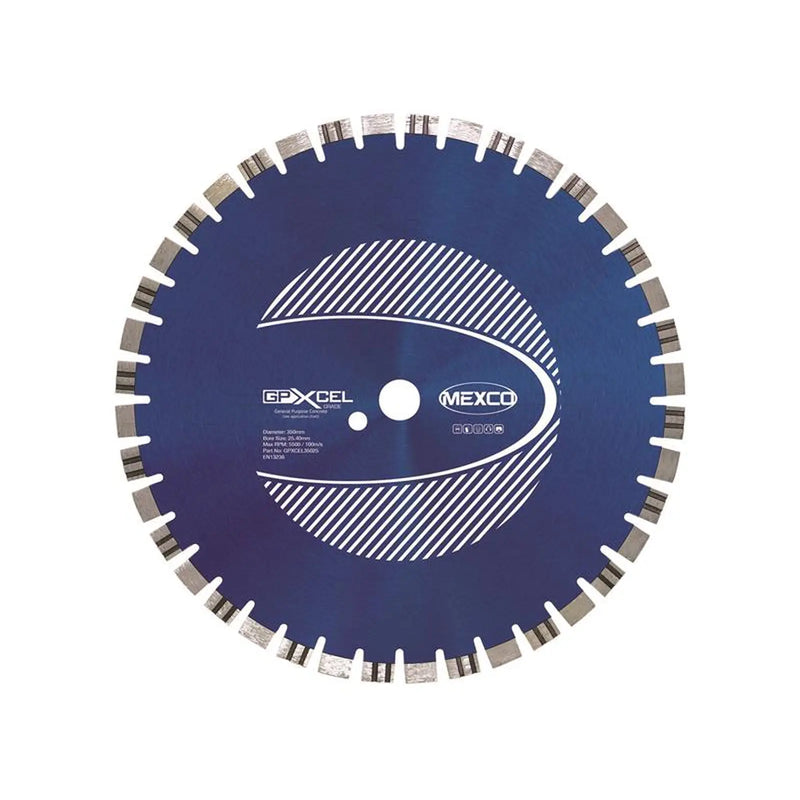 MEXCO - XCEL GRADE Concrete Diamond Blade 350 x 25.4mm