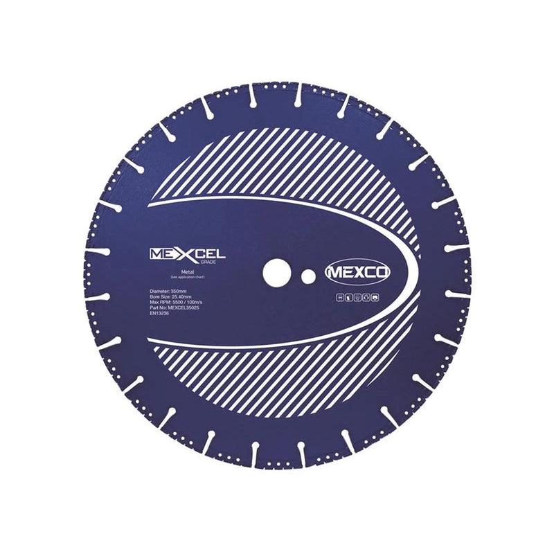 MEXCO - XCEL Grade Metal Cut Diamond Blade 350 x 25.4mm