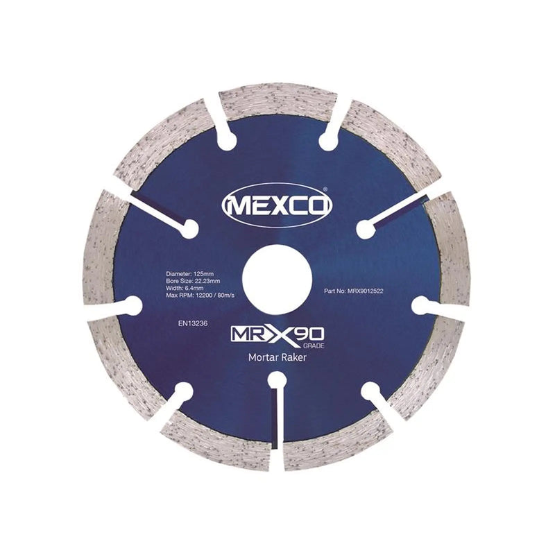 MEXCO - X90 Grade Mortar Raking Diamond Blade 125 x 22mm