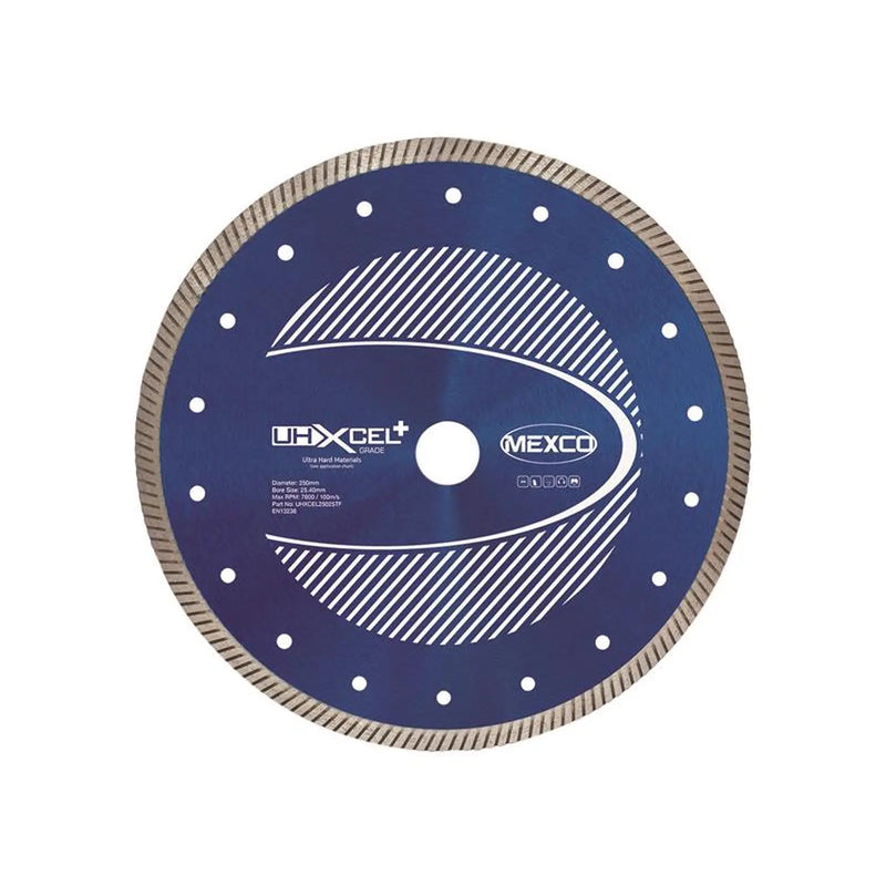 MEXCO - UHXCEL+ Ultra Hard Plus Diamond Blade 250 x 25.4mm