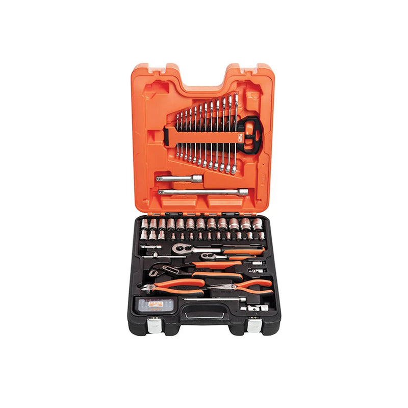 Bahco S81MIX 1/4 & 1/2in Drive Socket Spanner & Pliers Set, 81 Piece