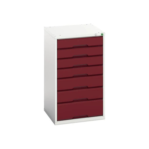 Bott Verso 7 Drawer Cabinet 525 x 900mm Crimson Red