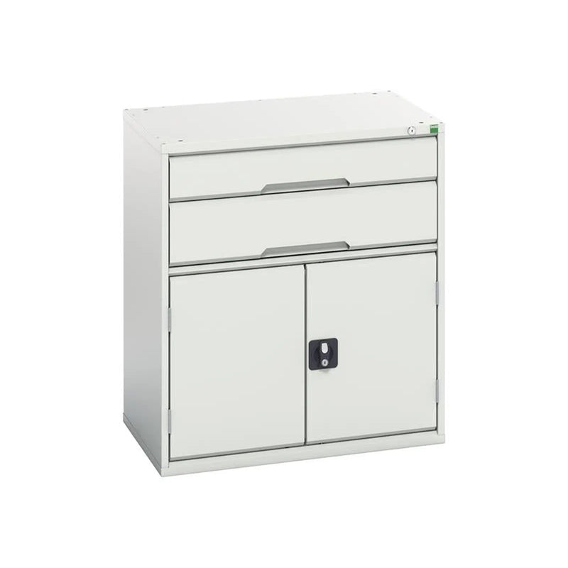 Bott Verso 2 Drawer + Cupboard 900 x 800mm Light Grey