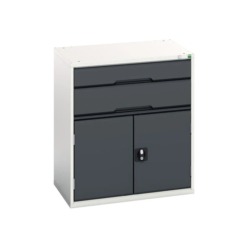 Bott Verso 2 Drawer + Cupboard 900 x 800mm Anthracite Grey