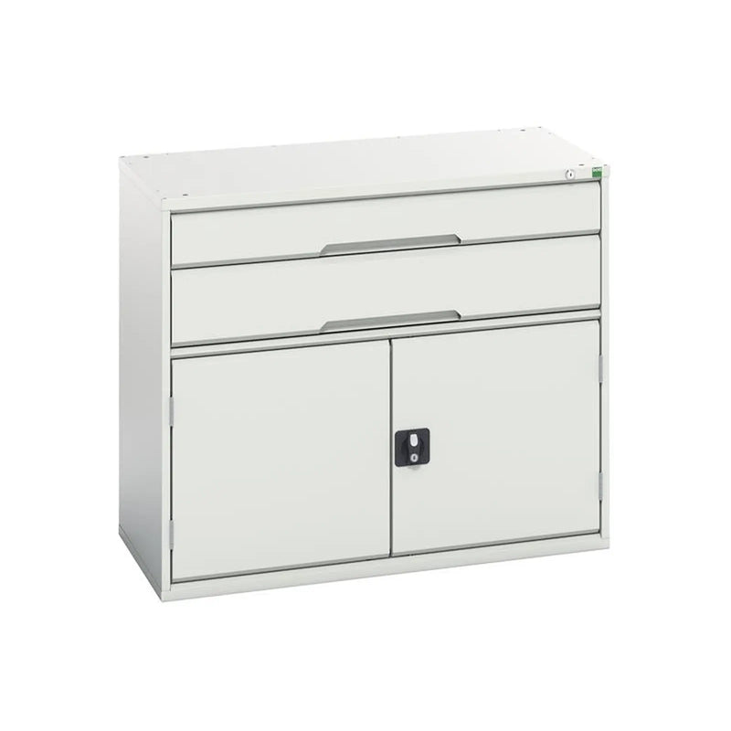 Bott Verso 2 Drawer + Cupboard 900 x 1050mm Light Grey