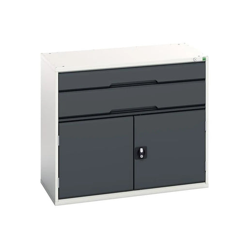 Bott Verso 2 Drawer + Cupboard 900 x 1050mm Anthracite Grey