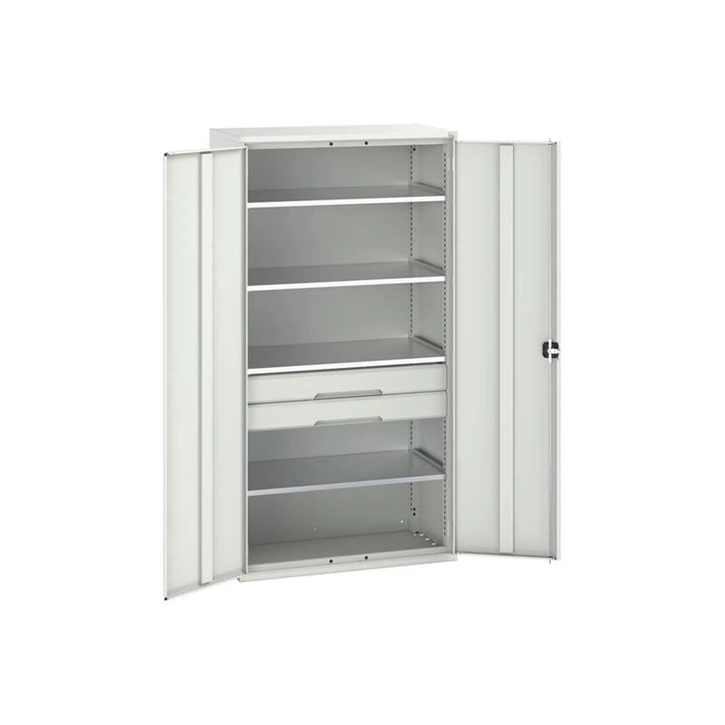 Bott Verso Kitted Cupboard 4 Shelf + 2 Drawer 1050 x 2000mm Light Grey