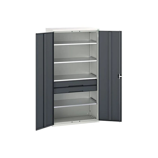 Bott Verso Kitted Cupboard 4 Shelf + 2 Drawer 1050 x 2000mm Anthracite Grey