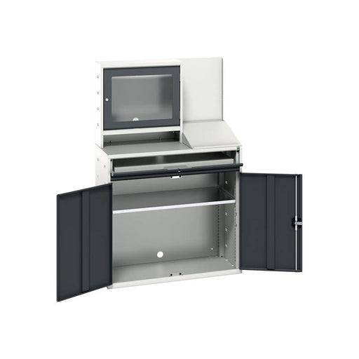 Bott Verso Computer Cupboard 1050 x 550 x 1650mm Anthracite Grey