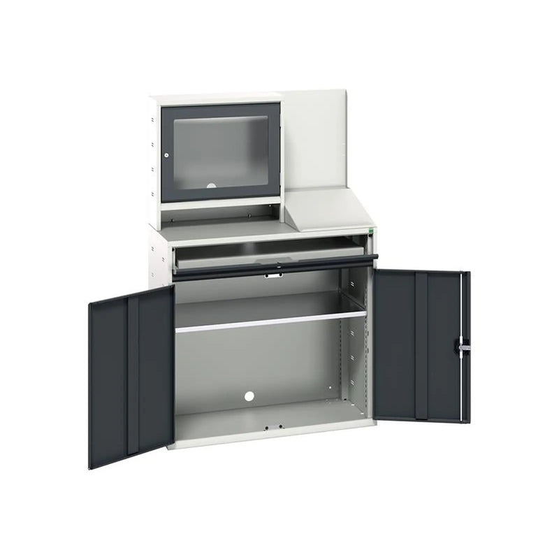 Bott Verso Computer Cupboard 1050 x 550 x 1650mm Anthracite Grey
