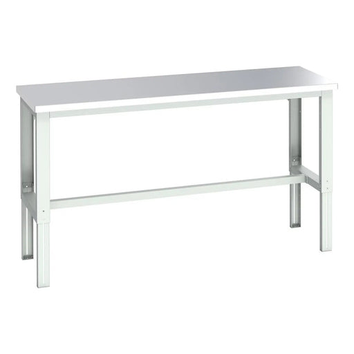 Bott Cubio Adjustable Bench, Stainless Steel Clad Top 2000 x 750mm