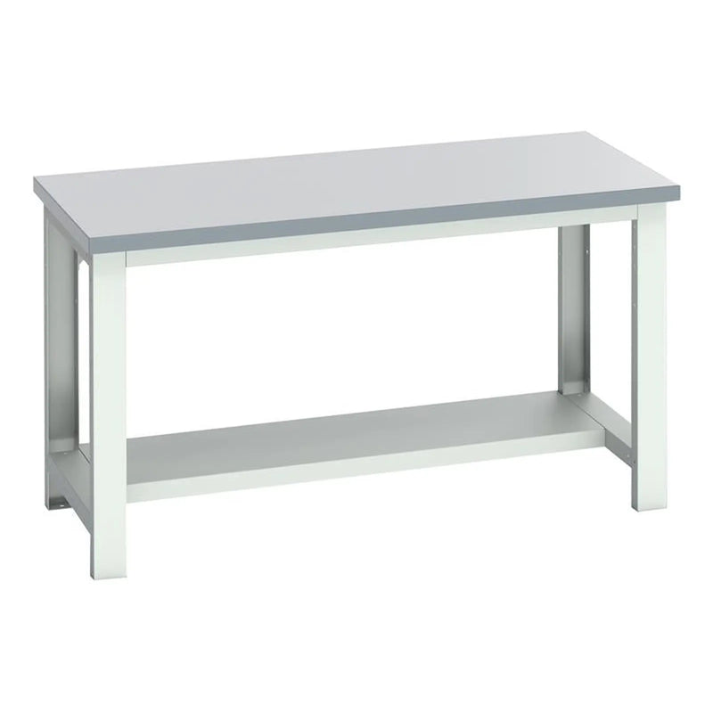 Bott Cubio Bench with Half Shelf, Laminate Top 1500 x 750mm