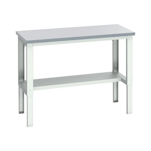 Bott Cubio Adjustable Bench with Half Shelf, Laminate Top 1500 x 750mm