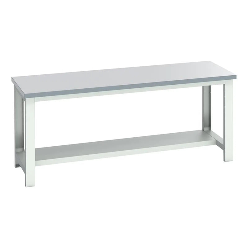 Bott Cubio Bench with Half Shelf, ESD Laminate Clad Top 2000 x 750mm