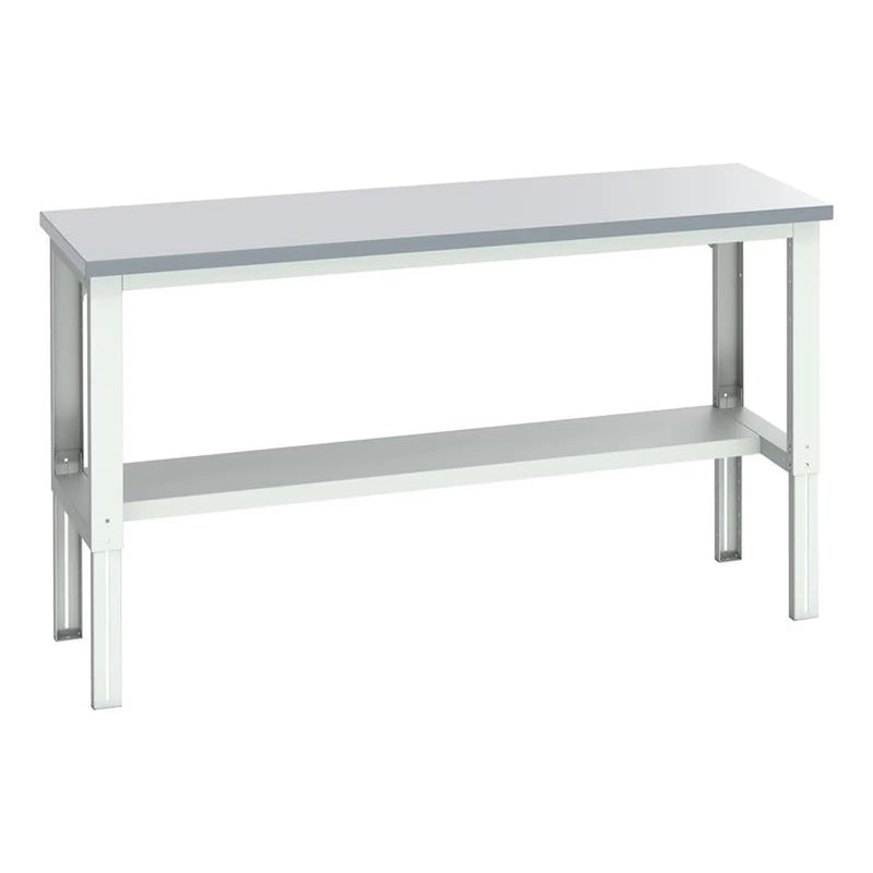 Bott Cubio Adjustable Bench with Half Shelf, Laminate Top 2000 x 750mm