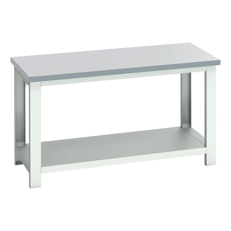 Bott Cubio Bench with Shelf, Laminate Top 1500 x 750mm