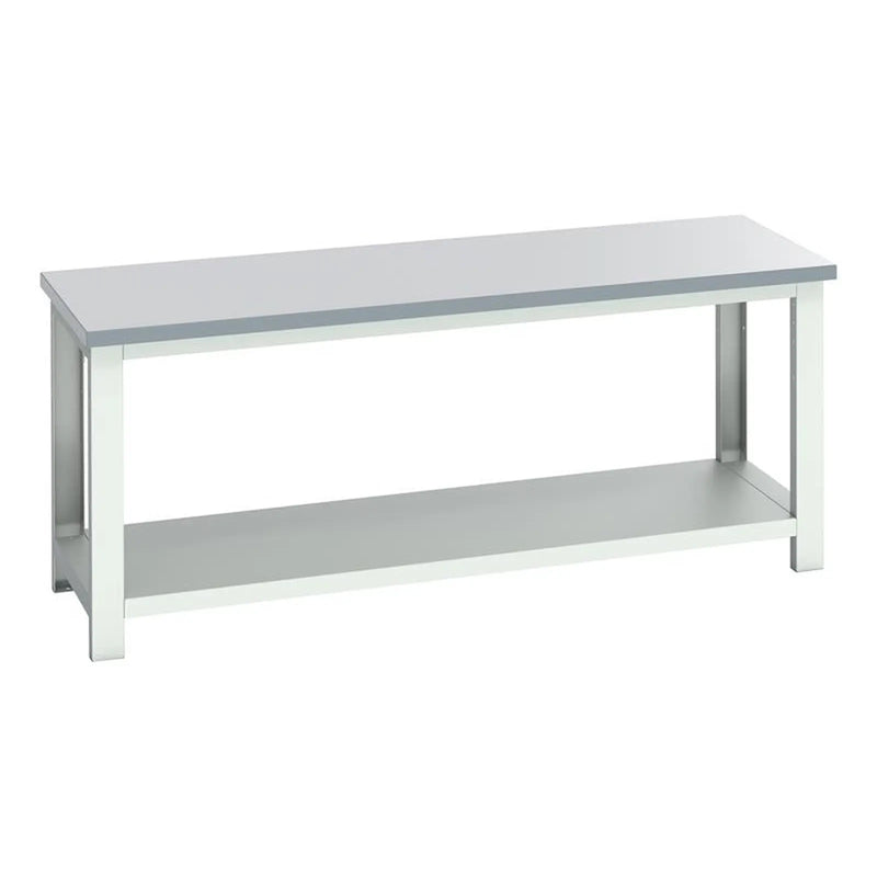 Bott Cubio Bench with Shelf, Laminate Top 2000 x 750mm