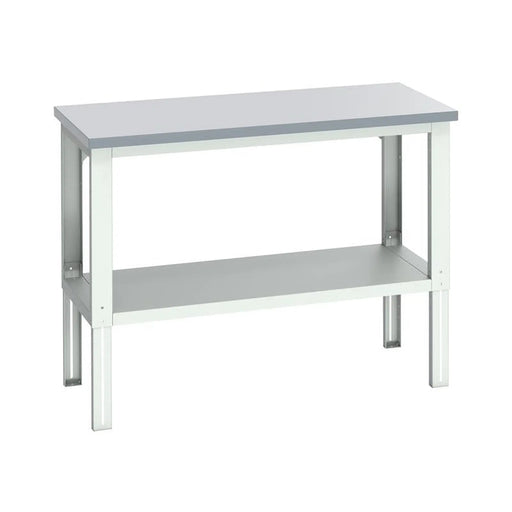 Bott Cubio Adjustable Bench with Shelf, Laminate Top 1500 x 750mm