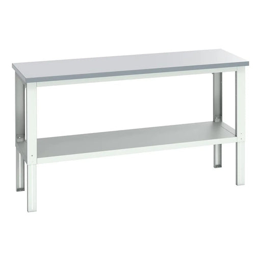 Bott Cubio Adjustable Bench with Shelf, ESD Laminate Top 2000 x 750mm