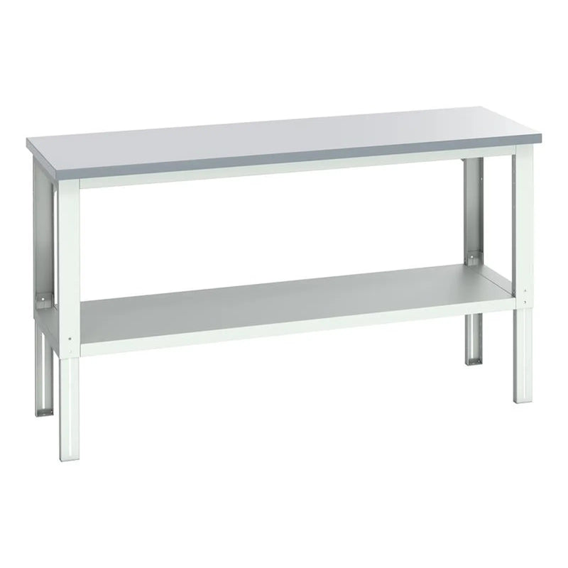 Bott Cubio Adjustable Bench with Shelf, ESD Laminate Top 2000 x 750mm