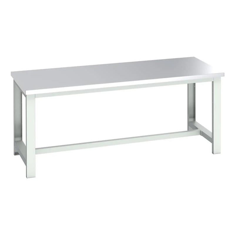 Bott Cubio Basic Bench, Stainless Steel Top 2000 x 900mm