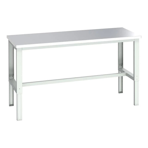 Bott Cubio Adjustable Bench, Stainless Steel Clad Top 2000 x 900mm