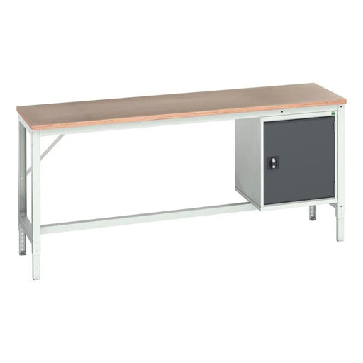 Bott Verso Bench with Cupboard, mpx Top 2000 x 600mm
