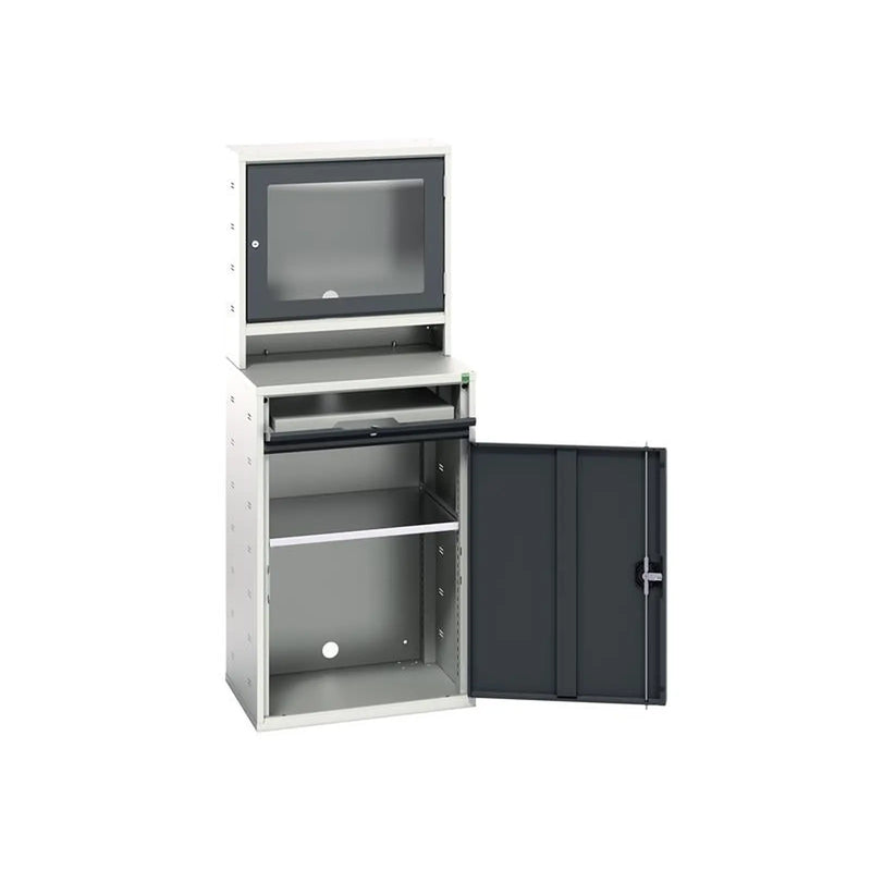 Bott Verso Computer Cupboard 650 x 550 x 1650mm Anthracite Grey