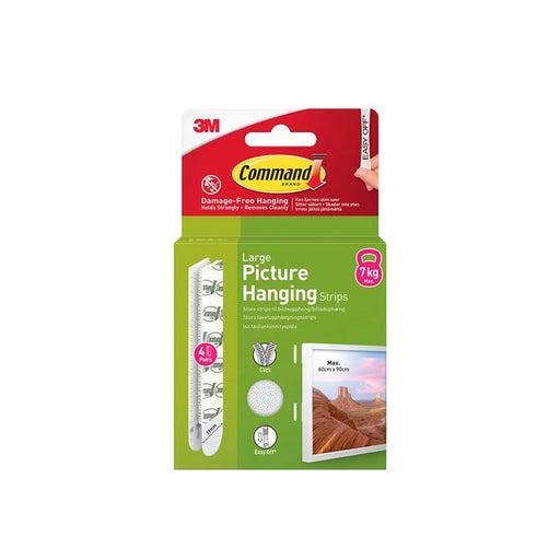 Command™ Picture Hanging Strips Large (4 Pairs)