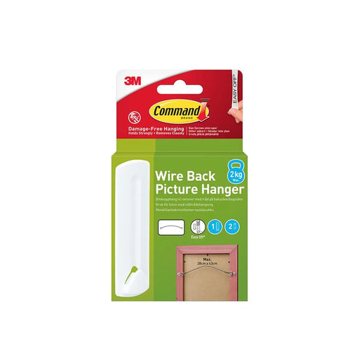 Command™ Wire Back Picture Hanger (1 Hook + 2 Strips)