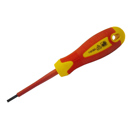 Faithfull VDE Soft Grip Screwdriver Parallel Slotted Tip 2.5 x 75mm