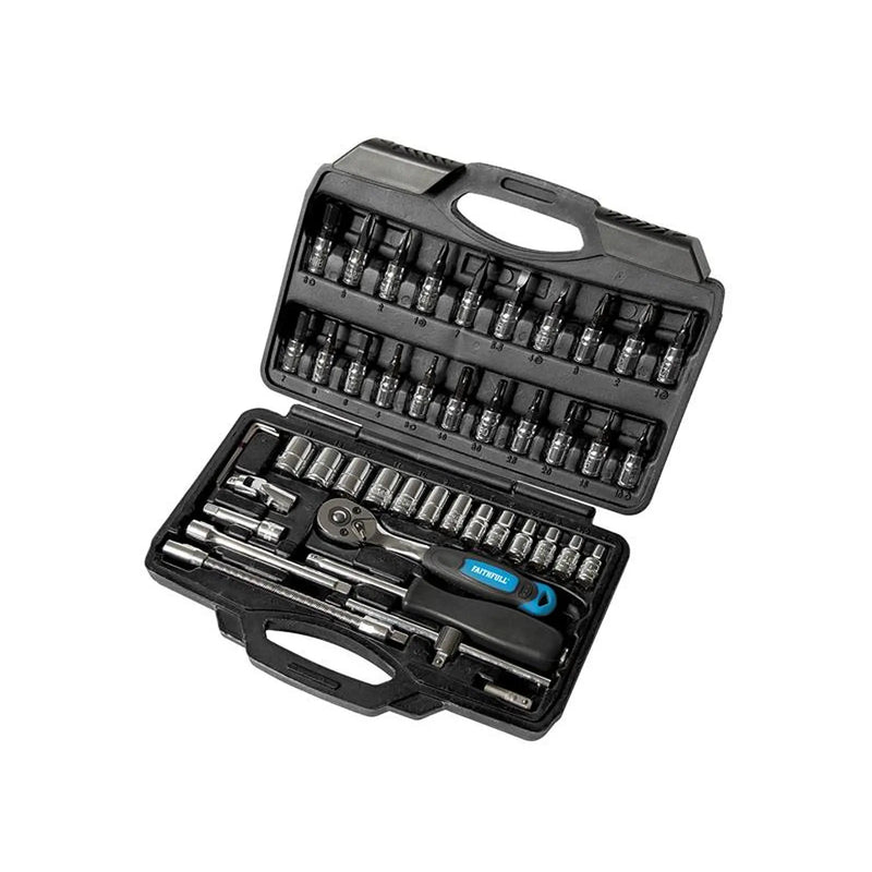 Faithfull 1/4in Socket Set, 46 Piece