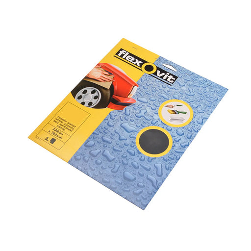 Flexovit Waterproof Sanding Sheets 230 x 280mm Medium 240G (3)