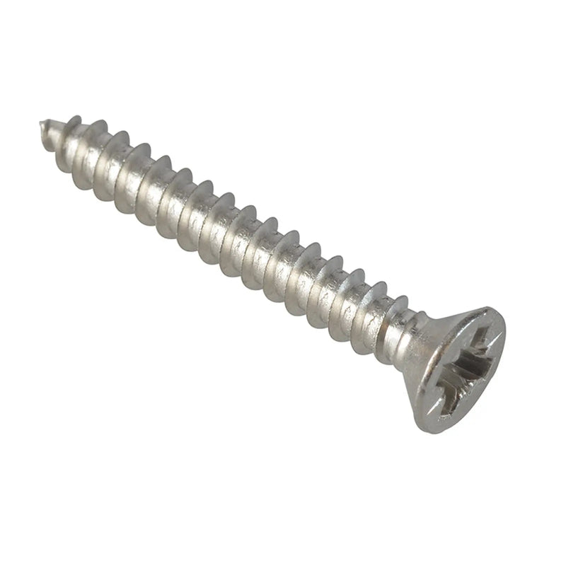 ForgeFix Self-Tapping Screw Pozi Compatible CSK A2 SS 1in x 6 ForgePack 30