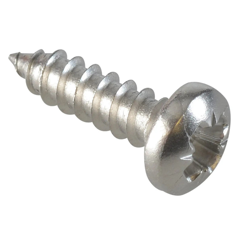 ForgeFix Self-Tapping Screw Pozi Compatible Pan Head SS 1/2in x 6 ForgePack 60