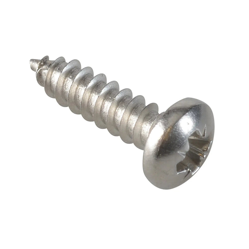 ForgeFix Self-Tapping Screw Pozi Compatible Pan Head SS 5/8in x 8 ForgePack 35