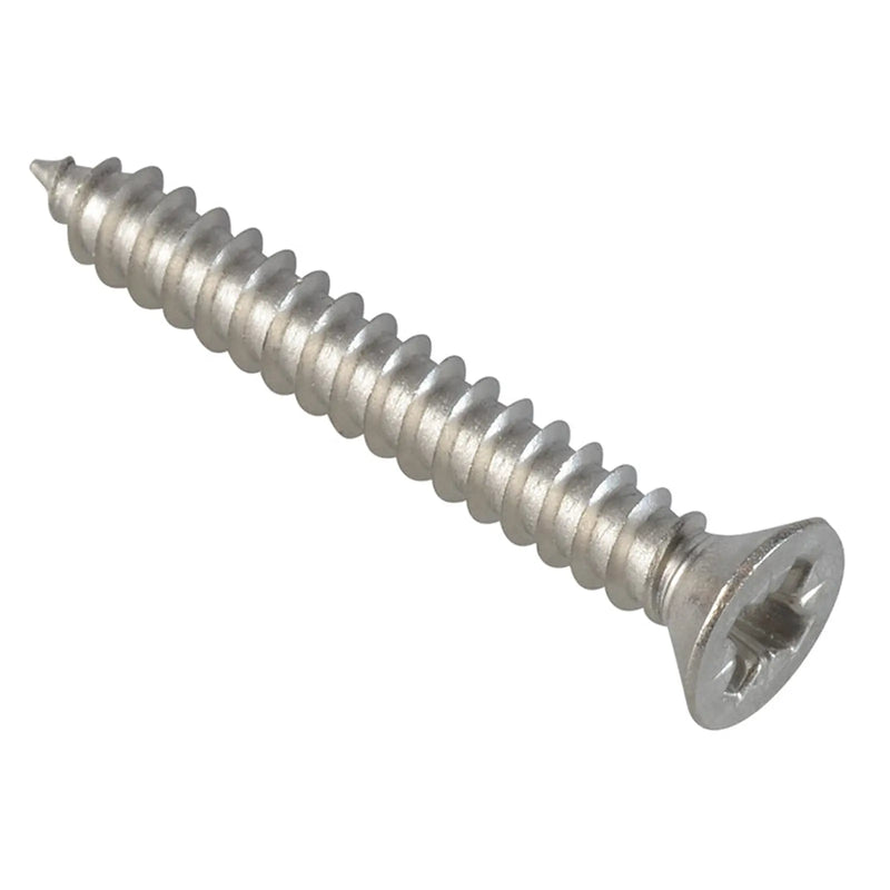 ForgeFix Self-Tapping Screw Pozi Compatible Pan Head SS 1.1/4in x 8 ForgePack 20