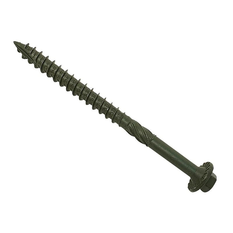 ForgeFix Timber Fixing Screws Green Treated 6.3 x 65mm Bag 20