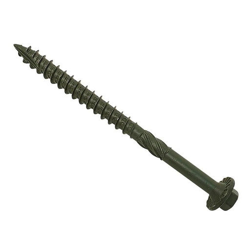 ForgeFix Timber Fixing Screws Green Treated 6.3 x 87mm Bag 20