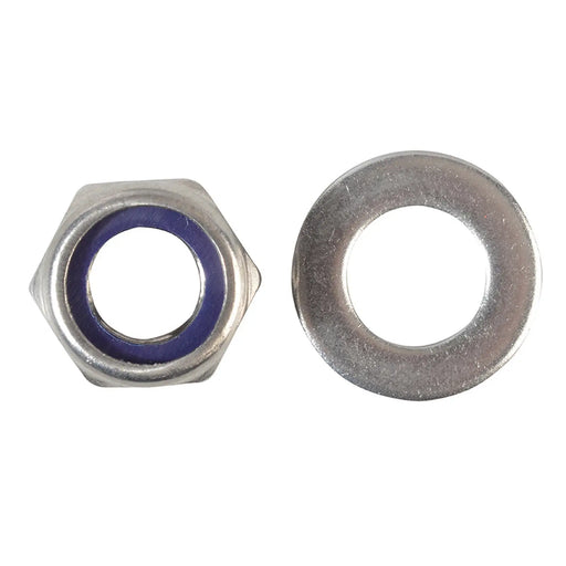 ForgeFix Nyloc Nuts & Washers A2 Stainless Steel M12 ForgePack 6